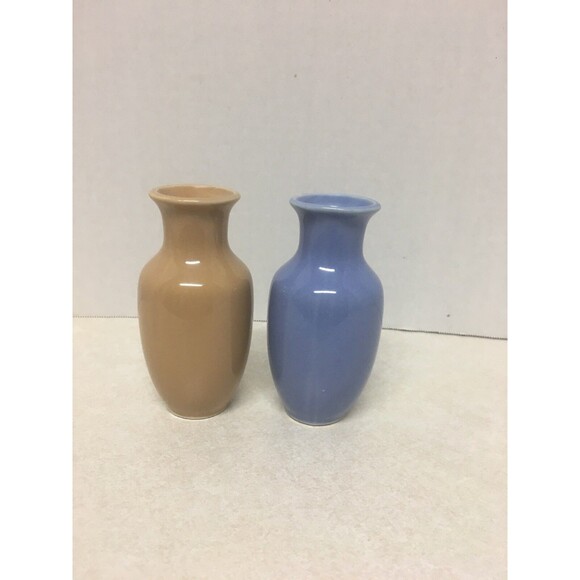 Vintage 2 Mini Decorative Vases Made In Japan  4 Inches - Picture 1 of 9